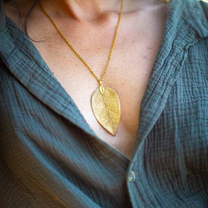Birch Leaf Necklace