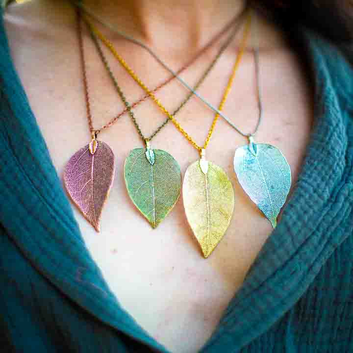 Birch Leaf Necklace