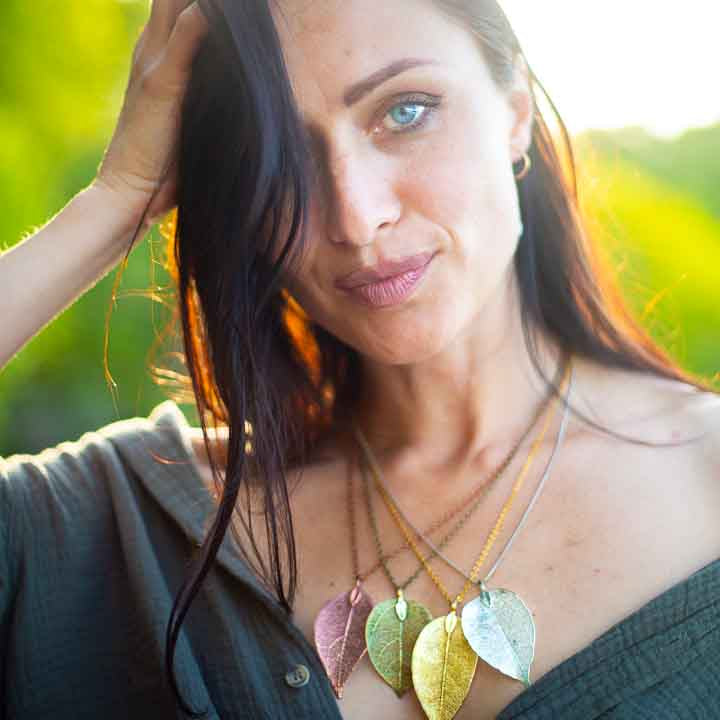 Birch Leaf Necklace