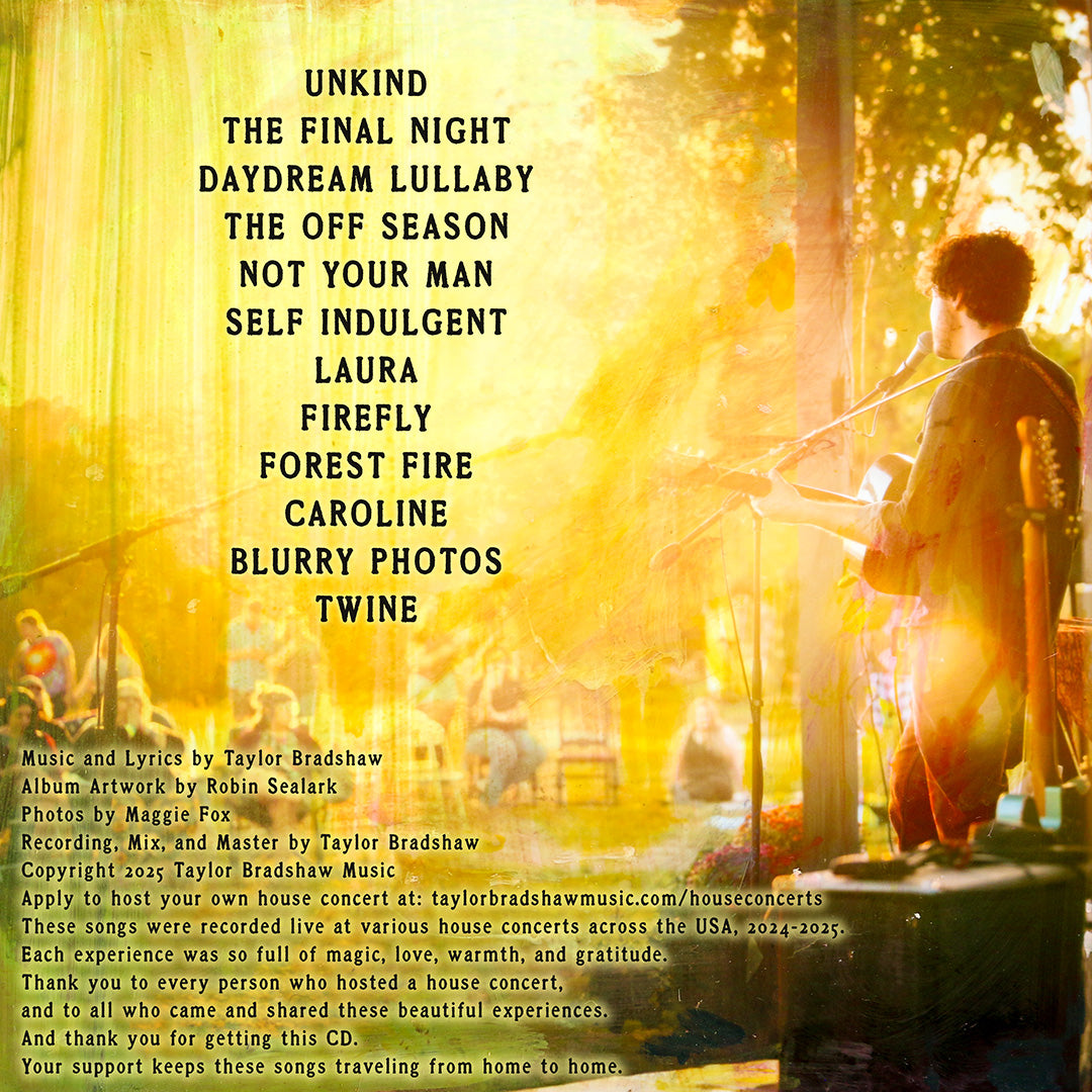 The House Concert Tapes - Signed CD